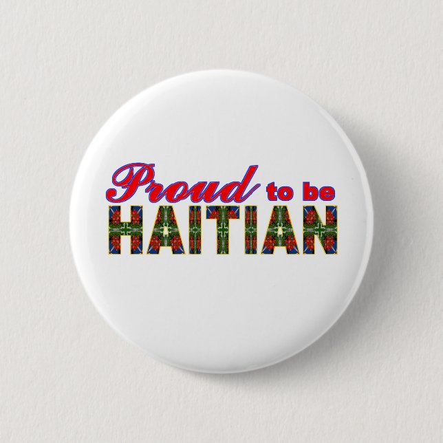 Badge Rond 5 Cm proudhaitian02r (Devant)