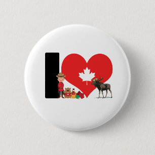 Badge Rond 5 Cm Proudly Canadian  - For real Canadians!