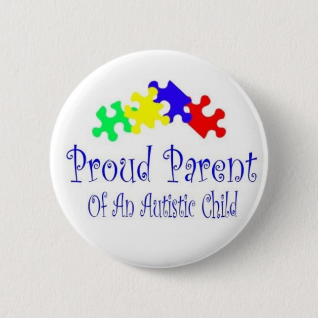 Badge Rond 5 Cm ProudParentPuzzleshirt (Devant)