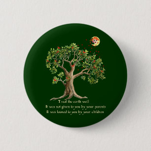 Badge Rond 5 Cm Proverbe kenyan de nature
