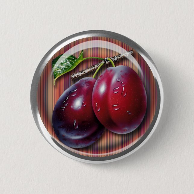 Badge Rond 5 Cm Prune (Devant)