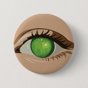 Badge Rond 5 Cm Prunelle de mon oeil se boutonnent