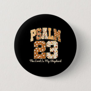 Badge Rond 5 Cm Psaume 23 Le Seigneur Est Mon Berger Chrétien Auto