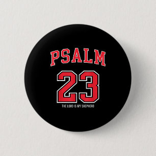 Badge Rond 5 Cm Psaume 23 Le Seigneur Est Mon Berger Christian Foo