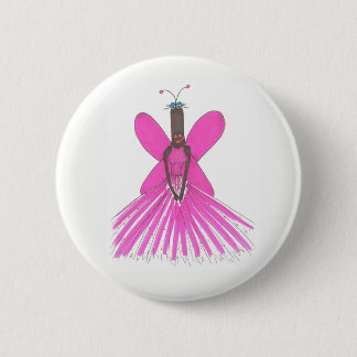 Badge Rond 5 Cm Pseudo Pin de Ballgown de rose de célébrité de SBM