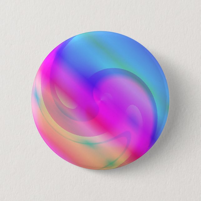 Badge Rond 5 Cm Psychédélique (Devant)
