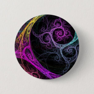 Badge Rond 5 Cm Psychodelique