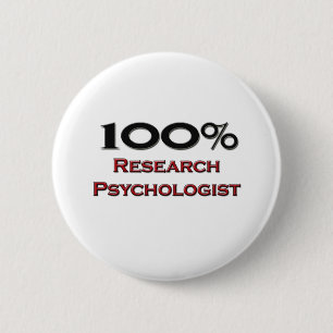 Badge Rond 5 Cm Psychologue de recherches de 100 pour cent