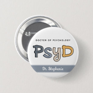 Badge Rond 5 Cm Psychologue PsyD sur mesure