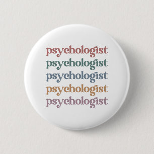 Badge Rond 5 Cm Psychologue Rétro Psychologie Étudiant Diplôme