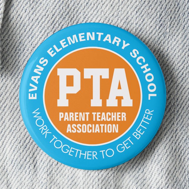 Badge Rond 5 Cm PTA Parent Teacher Association (Créateur téléchargé)