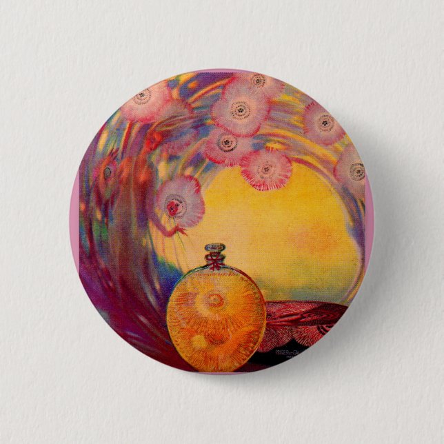 Badge Rond 5 Cm Publicité de parfum Roger & Gallet 1927 (Devant)