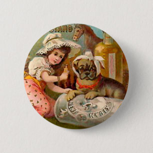 Badge Rond 5 Cm Publicité mexicaine vintage sur la ligne de Musta