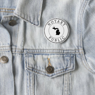 Badge Rond 5 Cm Publique du Michigan
