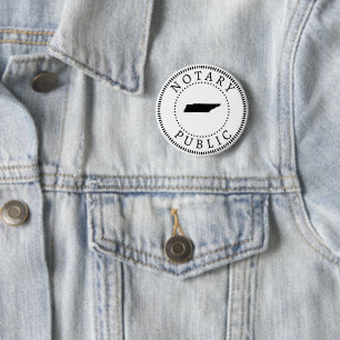 Badge Rond 5 Cm Publique Notaire du Tennessee