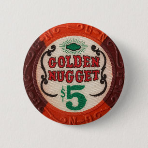 Badge Rond 5 Cm Puces vintages de jeton de poker de casino de Las