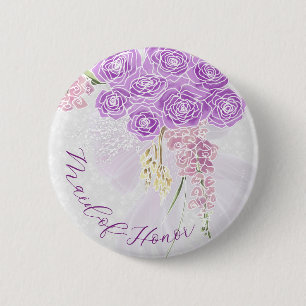 Badge Rond 5 Cm Puerto Madero noeud papillon transparent sur gris 