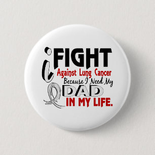 Badge Rond 5 Cm Puisque j'ai besoin de mon cancer de poumon de