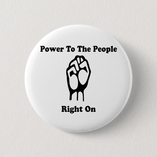 Badge Rond 5 Cm Puissance aux personnes (Devant)