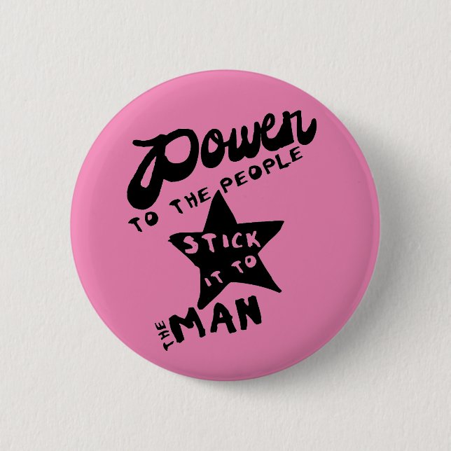 Badge Rond 5 Cm Puissance aux personnes (Devant)