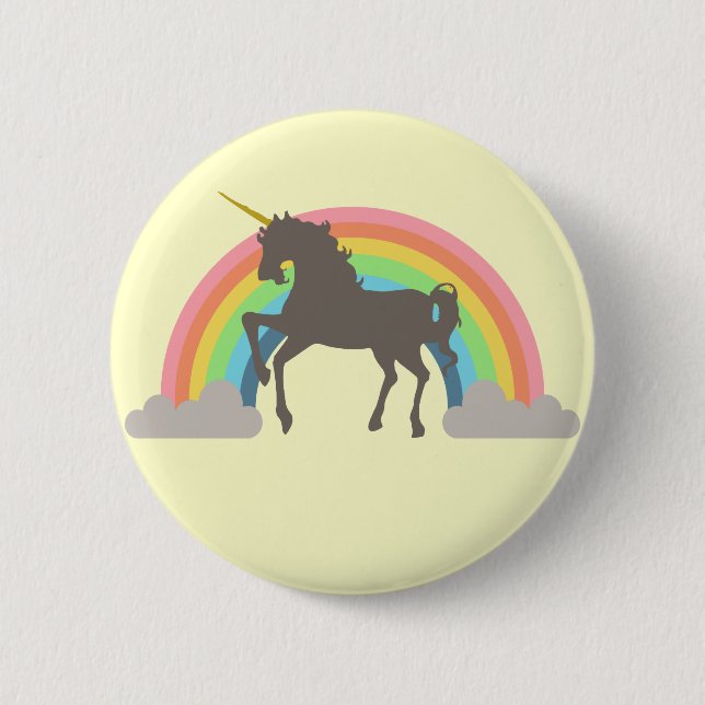 Badge Rond 5 Cm Puissance de licorne (Devant)