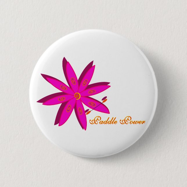 Badge Rond 5 Cm Puissance de palette (rose) (Devant)