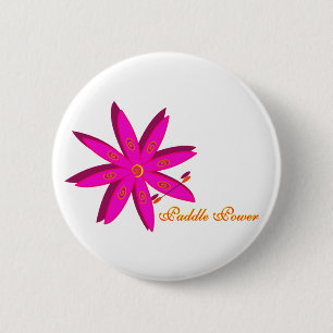 Badge Rond 5 Cm Puissance de palette (rose)