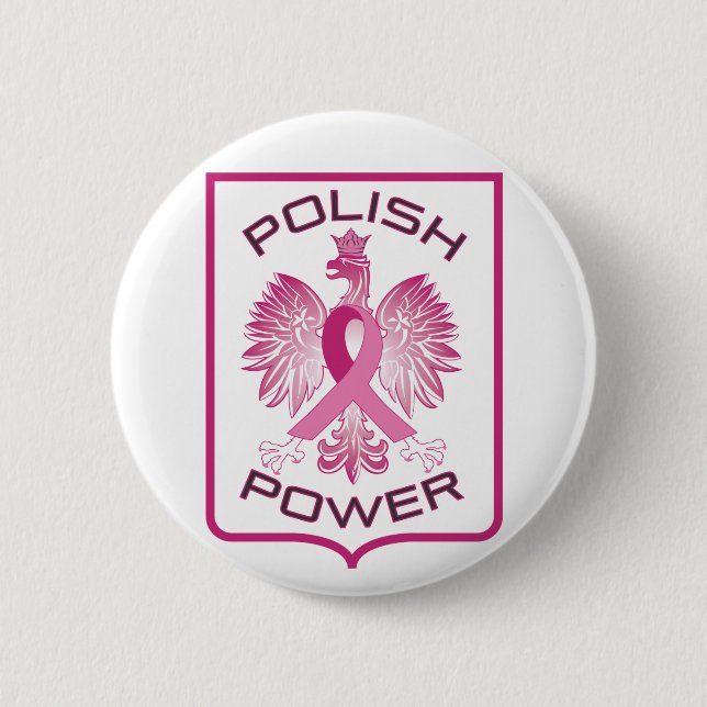 Badge Rond 5 Cm Puissance polonaise (Devant)