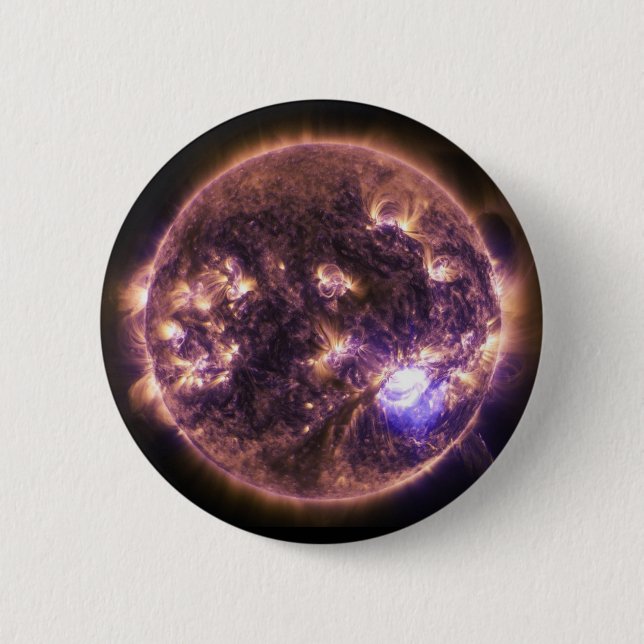 Badge Rond 5 Cm Puissance solaire (Devant)