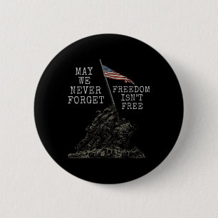 Badge Rond 5 Cm Puissions-nous jamais oublier que la liberté n'est