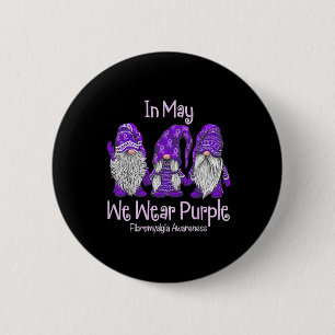 Badge Rond 5 Cm Puissions-Nous Porter Du Violet Pour Sensibiliser