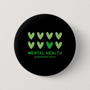 Badge Rond 5 Cm Puissions-nous porter le Mois vert de sensibilisat