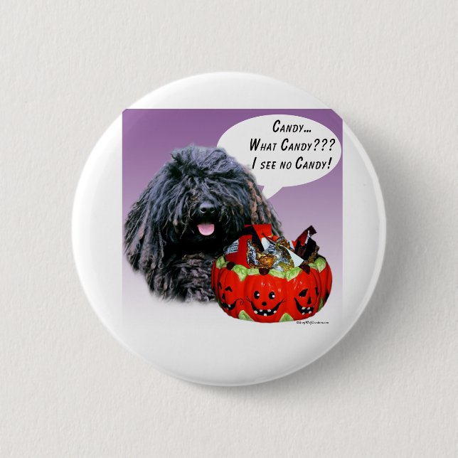 Badge Rond 5 Cm Puli Halloween Candy (Devant)