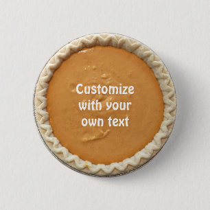 Badge Rond 5 Cm Pumpkin Pie Custom Text