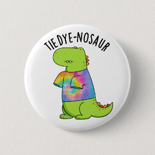 Badge Rond 5 Cm Pun Dinosaure Dinosaure Dinusé à cravate