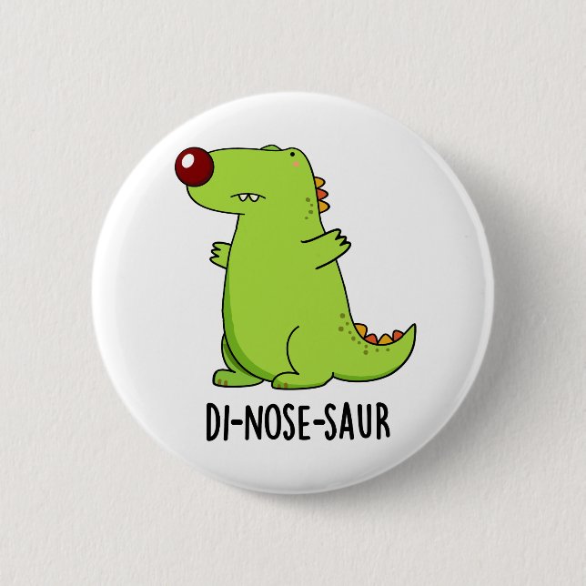 Badge Rond 5 Cm Pun Dinosaure Dinosaure Drôle (Devant)