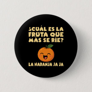 Badge Rond 5 Cm Pun Fruit Blague Drôle Maestra École Enseignante E