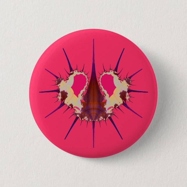 Badge Rond 5 Cm Punaise de Seneca (Devant)