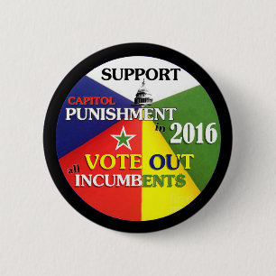 Badge Rond 5 Cm Punition de capitol de soutien
