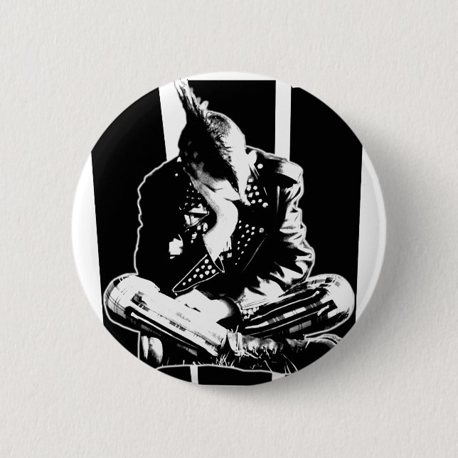 Badge Rond 5 Cm Punk GASPILLÉ (Devant)