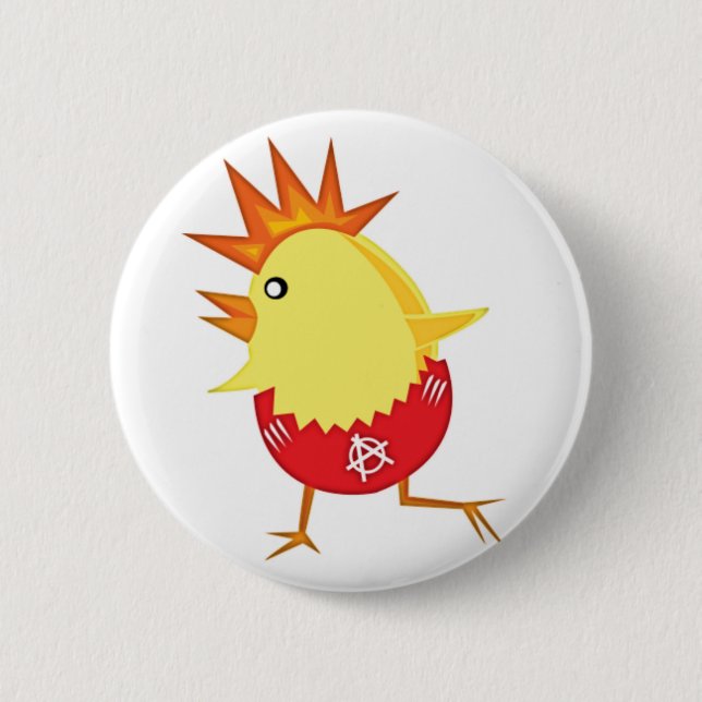 Badge Rond 5 Cm punk_rock_chicken_ (Devant)