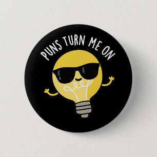Badge Rond 5 Cm Puns Allumez-Moi Sur Amusante Puce Publique Pun Da