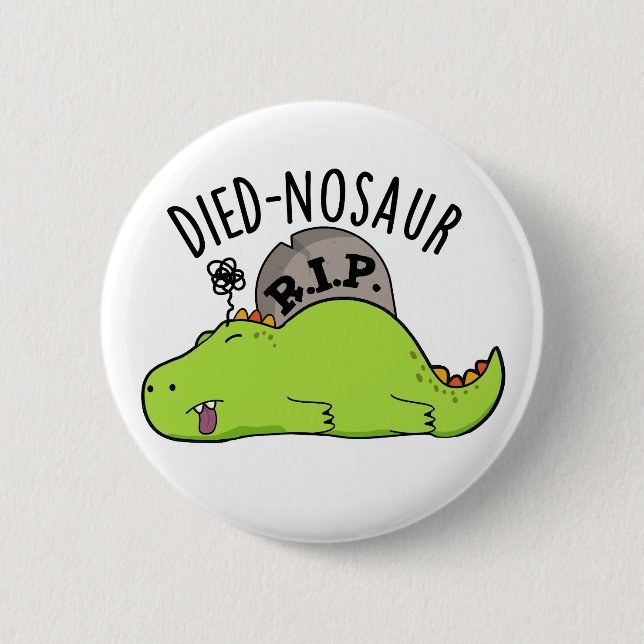 Badge Rond 5 Cm Puns Dinosaures Dinosaures (Devant)