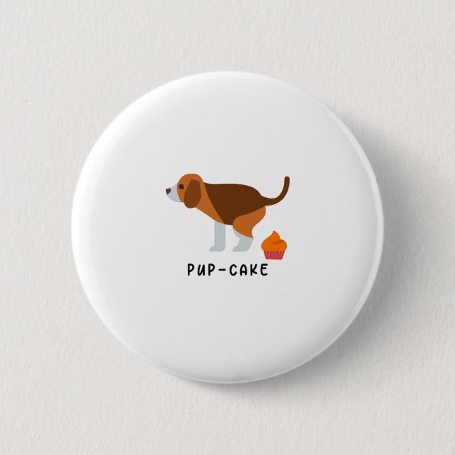 Badge Rond 5 Cm Pup Cake (Devant)