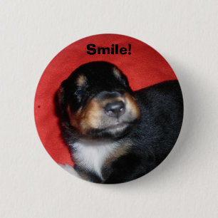 Badge Rond 5 Cm Puppy Smile