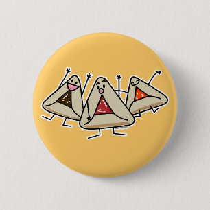 Badge Rond 5 Cm Purim hamantaschen la pâtisserie Sameach Oznei