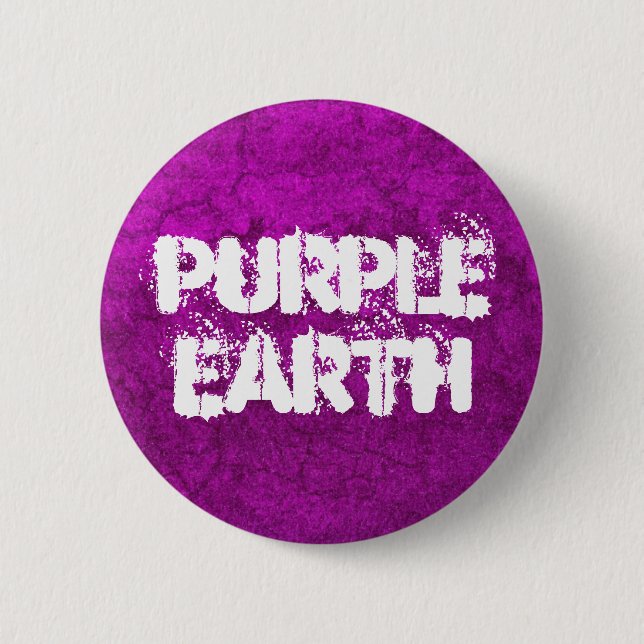 Badge Rond 5 Cm Purple Earth - Modèle (Devant)