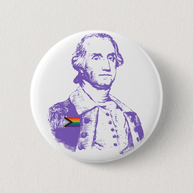 Badge Rond 5 Cm Purple George (Devant)