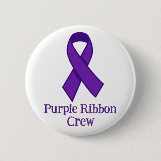 Badge Rond 5 Cm Purple Ribbon Crew