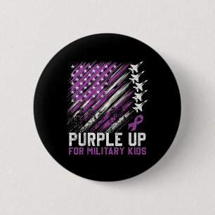 Badge Rond 5 Cm Purple Up Militaire Enfants Mois De Militaire Enfa
